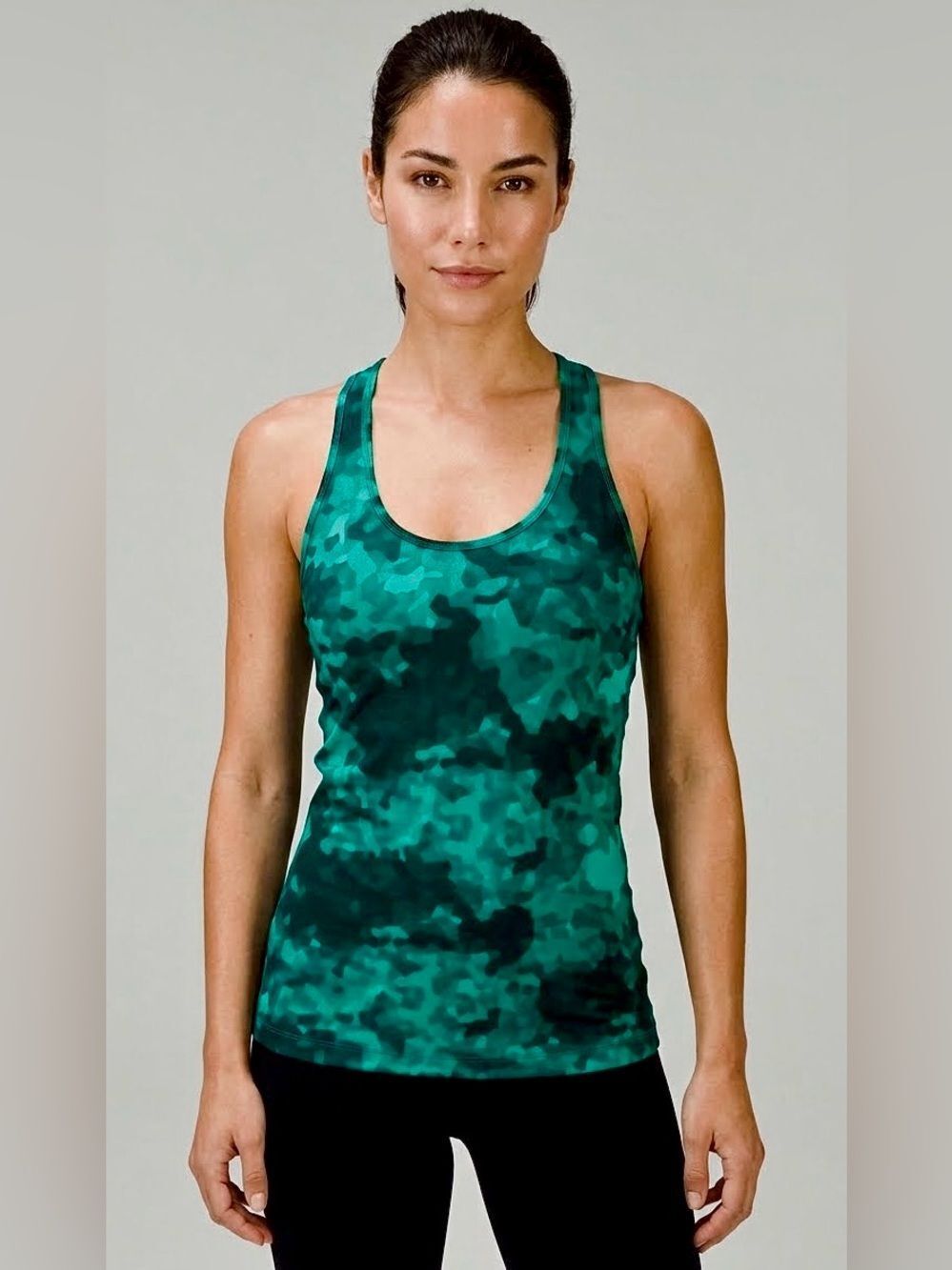 Lululemon Cool Racherback Clouded Dreams Cosmic Teal CRB Tank 6